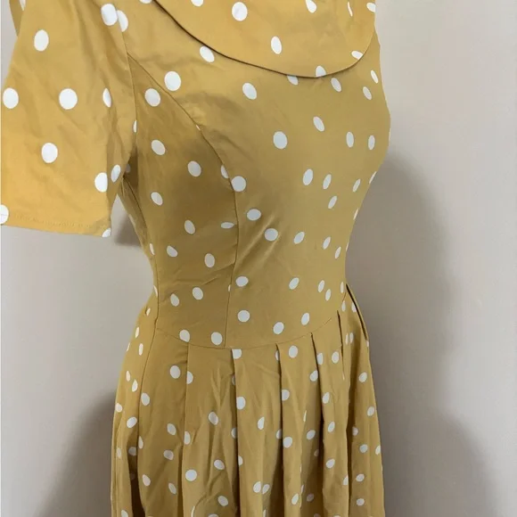 1950’s Inspired Polka Dot Midi Dress - Picture 4 of 7